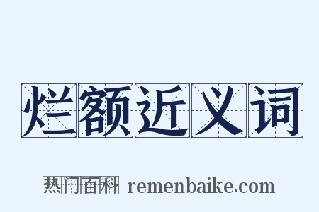 烂额近义词是什么意思的图片